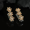 Peach Color Premium American Diamond Earrings (PADE362PCH)