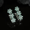 Pista Green Color Premium American Diamond Earrings (PADE362PGRN)
