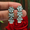 Pista Green Color Premium American Diamond Earrings (PADE362PGRN)
