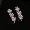 Pink Color Premium American Diamond Earrings (PADE362PNK)