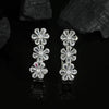 White Color Premium American Diamond Earrings (PADE362WHT)