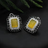 Yellow Color Premium American Diamond Earrings (PADE364YLW)
