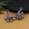 Pink Color Premium American Diamond Earrings (PADE366PNK)
