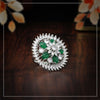 Green Color Premium American Diamond Rings (PADR470GRN)
