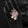 Pink Color Premium American Diamond Rings (PADR475PNK)