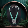 Pista Green Color Premium American Diamond Necklaces Set (PCZN693PGRN)