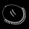Preyans Luxury Silver Color American Diamond Premium Necklace Set (PCZN699SLV)