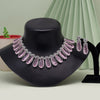 Preyans Luxury Pink Color American Diamond Premium Necklace Set (PCZN753PNK-PR)