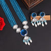 Firozi Color American Diamond Premium Necklace Set (PCZN780FRZ)