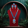 Firozi Color American Diamond Premium Necklace Set (PCZN781FRZ)