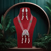 Pink Color American Diamond Premium Necklace Set (PCZN783PNK)