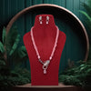 Pink Color American Diamond Premium Necklace Set (PCZN788PNK)
