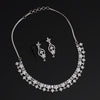 Preyans Luxury Silver Color American Diamond Premium Necklace Set (PCZN858SLV-PR)