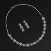 Preyans Luxury Silver Color American Diamond Premium Necklace Set (PCZN859SLV-PR)