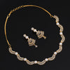 Preyans Luxury White Color American Diamond Premium Necklace Set (PCZN881WHT-PR)