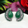 Green Color Premium Oxidised Earrings (PGSE2607GRN)