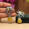 Yellow Color Premium Oxidised Earrings (PGSE2609YLW)