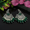 Green Color Premium Oxidised Earrings (PGSE2612GRN)