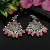 Pink Color Premium Oxidised Earrings (PGSE2612PNK)