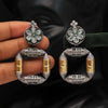Pista Green Color Premium Oxidised Earrings (PGSE2715PGRN)