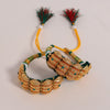 Green Color Royal Rajput Jewellry Rajasthani Pochi Bajubandh Armlet Set (PHI108GRN)
