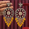 Yellow Color Premium Kundan Earrings (PKDE566YLW)