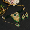 Green Color Choker Premium Kundan Necklace Set (PKN1197GRN)