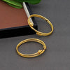 Gold Color 1 Pair Of Bangle Size: 2.8 (PLKB652GLD-2.8)