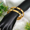 Maroon & Green Color 1 Pair Of Bangle Size: 2.8 (PLKB674MG-2.8)
