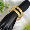 Gold Color 1 Pair Of Bangle Size: 2.6 (PLKB678GLD-2.6)