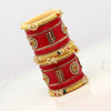 Red Color 1 Pair Of Bangle Size: 2.4 (PLKB680RED-2.4)
