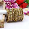 Gold Color 1 Set Of Bangle Size: 2.4 (PLKB682GLD-2.4)