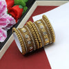 Gold Color 1 Set Of Bangle Size: 2.6 (PLKB682GLD-2.6)