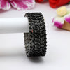 Black Silver Color 1 Set Of Bangle Size: 2.6 (PLKB717BLK-2.6)