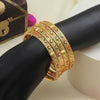 Gold Color 1 Set Of Bangle Size: 2.6 (PLKB819GLD-2.6)