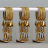 Gold Color 3 Set Of Bangles Combo Size(1 Set Of 1-12, 1 Set Of 1-14, 1 Set Of 2.0) (PLKBCMB321)