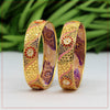 Multi Color 6 Set Of Bangles Combo Size (1 Set Of 2.4, 2 Set Of 2.6, 2 Set Of 2.8, 1 Set Of 2.10) (PLKBCMB352)