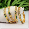 White Color 6 Set Of Bangles Combo Size (1 Set Of 2.4, 2 Set Of 2.6, 2 Set Of 2.8, 1 Set Of 2.10) (PLKBCMB356)