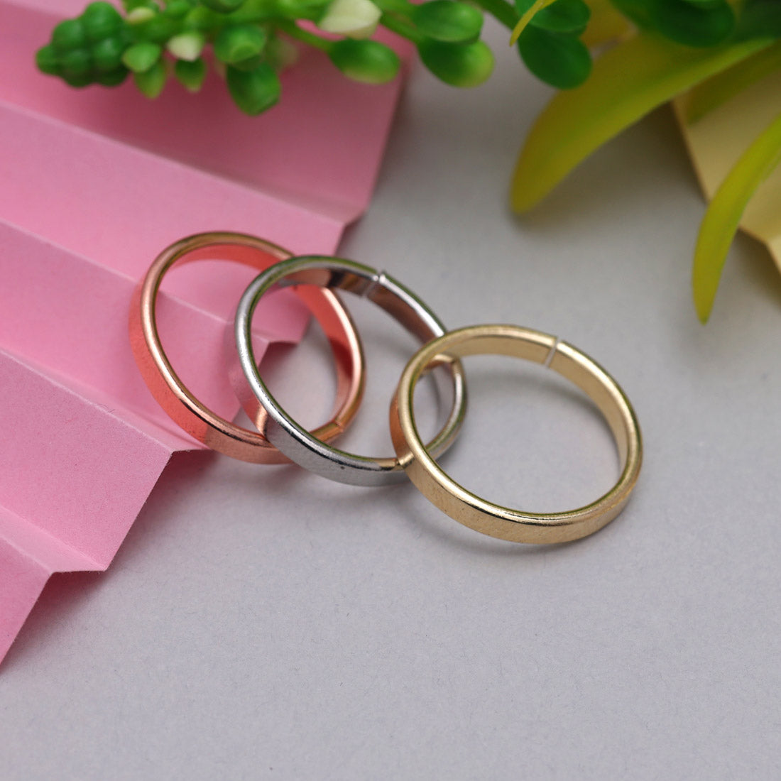 Multi Color 3 Pieces Bracelets & Rings (PLKBCMB566)
