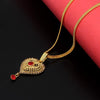 Red Color Glass Stone Pendants Locket (PLKP140RED)