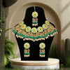 Rama Green Color Premium Meenakari Necklace Set (PMKN504RGRN)