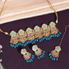Firozi Color Premium Meenakari Necklace Set (PMKN506FRZ)