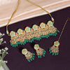 Rama Green Color Premium Meenakari Necklace Set (PMKN506RGRN)