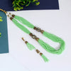 Pista Green Color Beads Necklace Set (PN727PGRN)