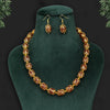Maroon Color Beads Necklace Set (PN728MRN)