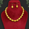 Yellow Color Beads Necklace Set (PN728YLW)