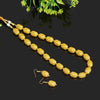 Yellow Color Beads Necklace Set (PN728YLW)