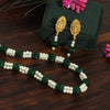 Green Color Stone Necklace Set (PN735GRN)