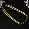 Green Color Beads Long Necklace (PN742GRN)