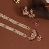 Rani Color Kundan Rajputi Jewellery Rani Haar (PN755RNI)